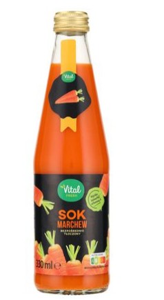 Vital Fresh Direct-Pressed Carrot Juice 330 ml x 10