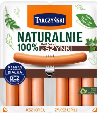 Tarczyński Naturally Sausages 100% ham 200 g x 100