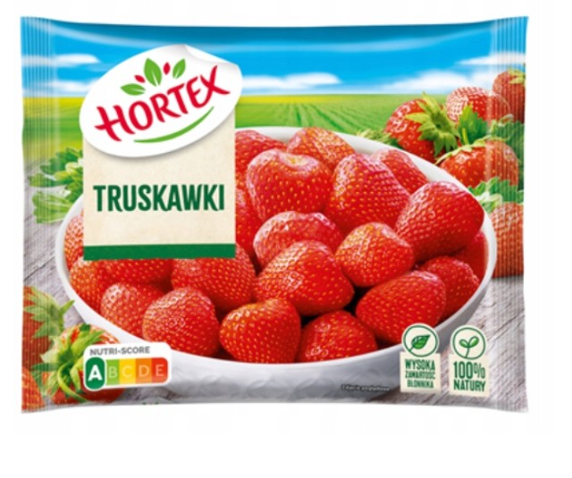 Hortex Frozen Strawberries, Stemless, 450g