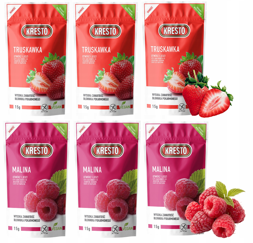 Freeze-dried Strawberries and Raspberries 15g Healthy Snack