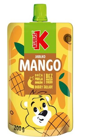 Kubuś Mango-Apple Purée 200 g x 10