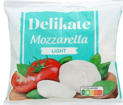 Delikate Light Mozzarella 200 g x 10