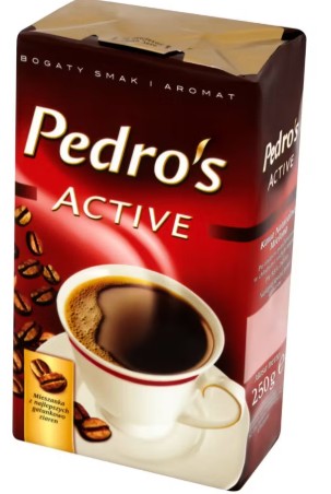 Pedro's Active Ground Coffee 250 g x 100
