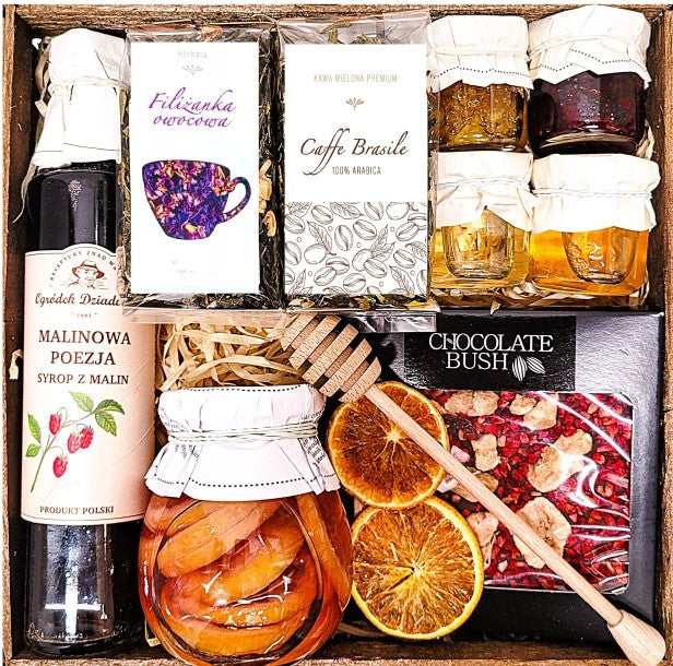 BASKET GIFT SET GIFT 25X25X8