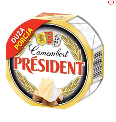 Président Camembert Naturalny 120g x 10 pack