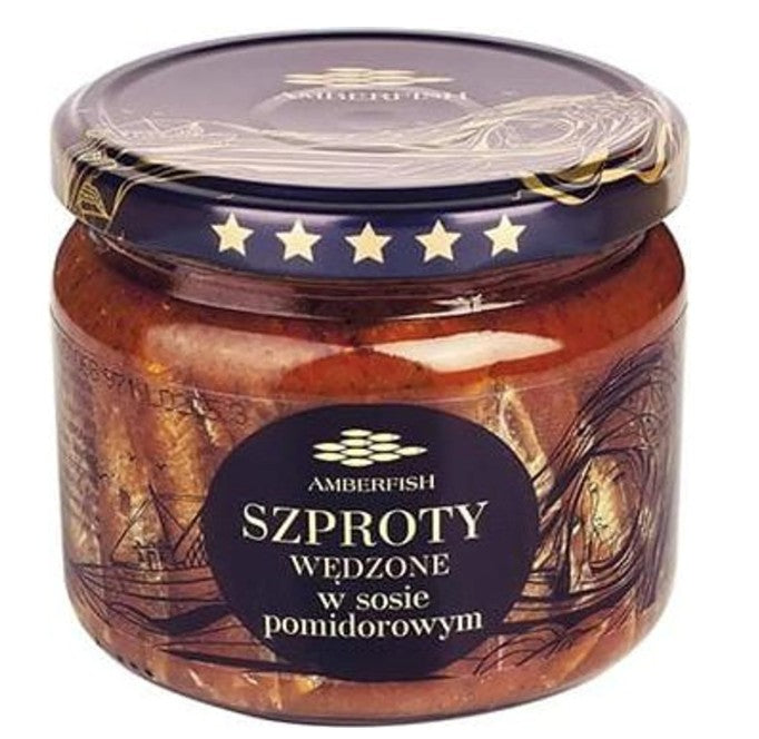 Baltic Smoked Sprats in Tomato Sauce 280G Amberfish