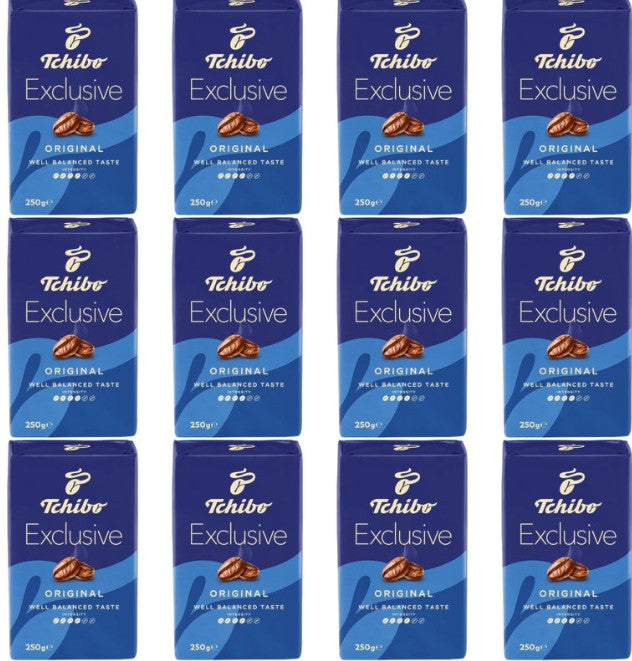 Set of 12 x Tchibo Exclusive Ground Coffee (250 g)